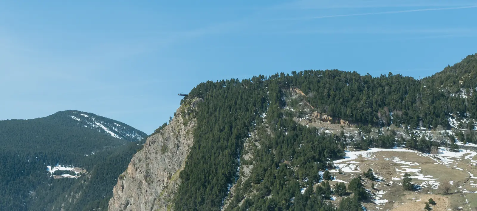 Utsiktsplatsen Roc del Quer ovanför Canillo i Andorra