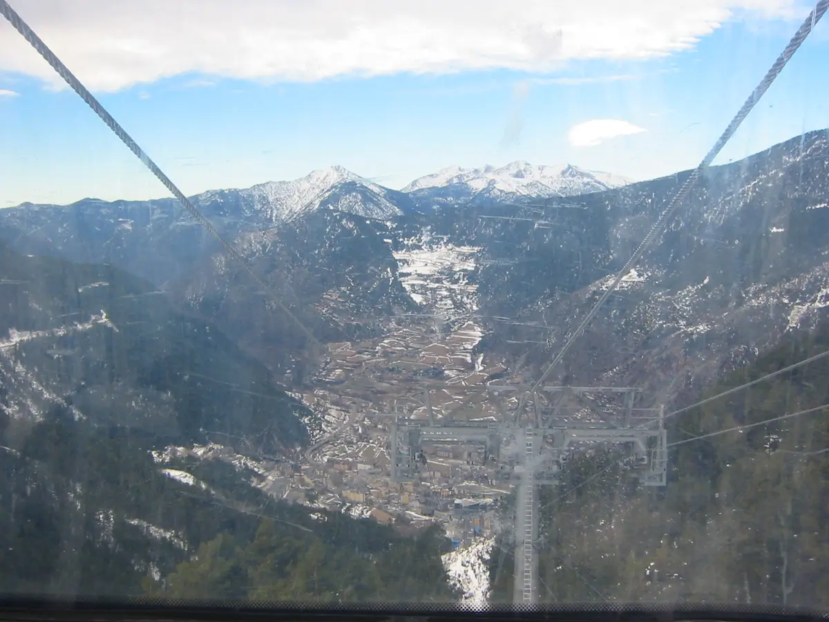 Skidterräng i Grandvalira i Andorra