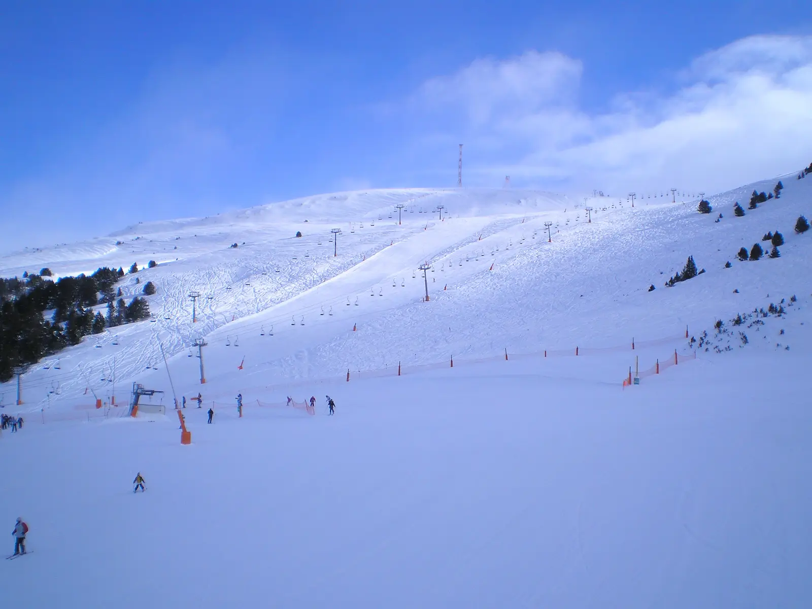 Skidbackar i Grau Roig i Grandvalira, Andorra
